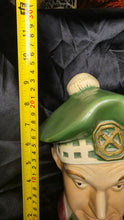 Load image into Gallery viewer, 1976 Ezra Brooks Stan Laurel Scotch Golfer Decanter Heritage China Collectible