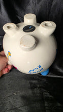 Load image into Gallery viewer, Child to Cherish Sports Theme Ceramic Piggy Bank SCORE! Baseball Soccer Bank