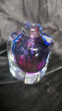Load image into Gallery viewer, Fifth Avenue Crystal Sommerso Art Glass Bud Vase Purple Blue Faceted Crystal