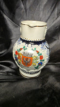 将图片加载到图库查看器,Vintage German Salt Glazed Stoneware Wine Pitcher Frankfurt Main Crest