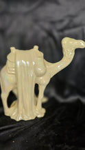 Load image into Gallery viewer, Vintage Iridescent Ceramic Camel Figurine Nativity Creche Piece Pearl Glaze