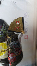 Load image into Gallery viewer, Vintage Japanese Oshie Geisha Shadow Box Silk Kimono Wall Art Framed