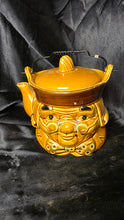 Load image into Gallery viewer, Vintage Benjamin Franklin Character Teapot Japan Brown Ceramic