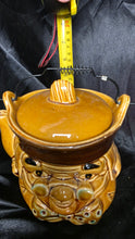 Load image into Gallery viewer, Vintage Benjamin Franklin Character Teapot Japan Brown Ceramic