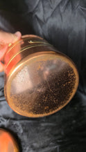 Charger l'image dans la galerie, Vintage Copper Brass Flour Canister w Ceramic Knob Lid