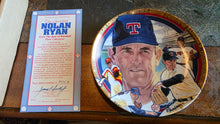 Load image into Gallery viewer, The Incredible Nolan Ryan Collector Plate with COA & Original Box