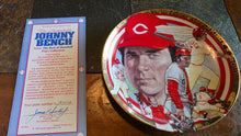 Load image into Gallery viewer, The Remarkable Johnny Bench Limited Edition Collector Plate with COA