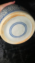 Load image into Gallery viewer, Antique Chinese Blue & White Double Happiness Porcelain Ginger Jar Vase