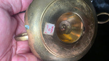 Load image into Gallery viewer, Vintage Brass & Mother of Pearl Chamber Candlesticks Pair