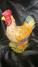 Cargar imagen en el visor de la galería, 1999 CBK Ltd Hand-Painted Ceramic Rooster Farmhouse Kitchen Decor Figurine