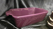Load image into Gallery viewer, Savino Designs Aubergine Stoneware Baking Dish Set with Loaf Pan & Ramekins