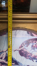 Charger l'image dans la galerie, Vintage Creation of Adam Framed Wall Art Michelangelo Sistine Chapel Gold Ornate Frame