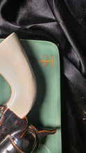 Load image into Gallery viewer, Vintage Ceramic Revolver Ashtray by Vivian '59 Mid Century Western Smoking Tray