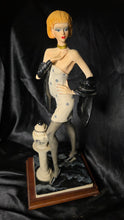 Load image into Gallery viewer, Stuart Mark Feldstein 1988 Fashion Lady Figurine Sculpture on Wood Base