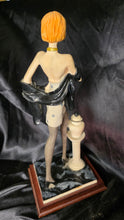 Load image into Gallery viewer, Stuart Mark Feldstein 1988 Fashion Lady Figurine Sculpture on Wood Base