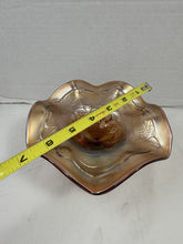 Charger l'image dans la galerie, Antique Fenton Blackberry Bramble Amethyst Carnival Glass Ruffled Compote