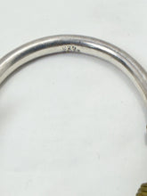 Charger l'image dans la galerie, Vintage Taxco Mexico 925 Sterling Silver & Gold Tone Hook Bangle Bracelet