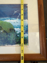 Charger l'image dans la galerie, Vintage Kilauea Lighthouse Artwork by Dawn Lundquist Signed Framed with COA