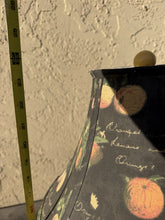 Load image into Gallery viewer, Country Cottage Rooster Table Lamp Painted Fruit Ceramic Base Patterned Shade