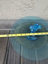 Load image into Gallery viewer, Vintage Fostoria Fairfax Azure Blue Center Handle Tidbit Serving Tray