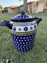 Cargar imagen en el visor de la galería, Authentic Boleslawiec Polish Pottery Fermenting Crock Lid Handles COA Poland