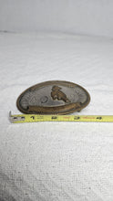 Load image into Gallery viewer, Vintage German Silver Western Trophy Belt Buckle Rodeo Rider
