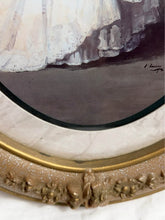 Load image into Gallery viewer, Vintage John Lavery Portrait Print Lady with Blossoms Ornate Oval Gold Frame Wall Art