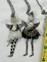 将图片加载到图库查看器,Vintage Jacqueline Kent Charmed Angel Pendant Necklace Collection Set of 3