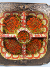 Load image into Gallery viewer, Vintage Treasure Craft California Pottery Divided Serving Platter MCM 13.5"