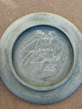 Load image into Gallery viewer, Vintage Prehistoric Shoreline Sgraffito Ceramic Plate 1970s Handmade Folk Art