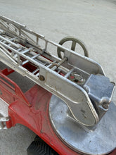 Cargar imagen en el visor de la galería, Vintage Smith Miller 1950s Mack SMFD No 3 Aerial Ladder Fire Truck Pressed Steel