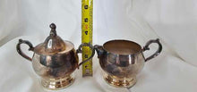 Load image into Gallery viewer, Vintage Oneida Silversmith Sugar and Creamer Set