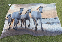 Load image into Gallery viewer, 813 Ottotredici Horse Print Modal Cashmere Scarf Italy NWT Wendy Foster
