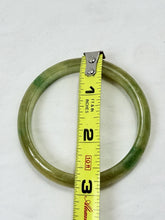 Load image into Gallery viewer, Natural Grade Green and Yellow Jadeite Jade Bangle Bracelet