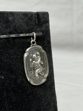 Load image into Gallery viewer, Vintage Creed Co Sterling Silver St. Christopher Medal Pendant 1.5" Marked