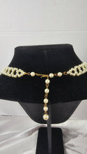 Load image into Gallery viewer, Vintage Multi-Strand Faux Pearl Necklace in Cream Tone with Gold-Tone Adjustable Drop Clasp