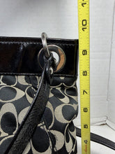 Load image into Gallery viewer, COACH Ashley F17599 Black Gray Signature Jacquard Crossbody Shoulder Bag