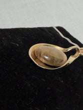 Cargar imagen en el visor de la galería, Vintage 14K Yellow Gold Tiger Eye Teardrop Pendant Estate Jewelry Charm