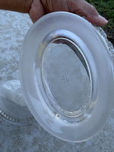 Load image into Gallery viewer, Antique Imperial Glass Satin Frosted Lion Covered Candy Dish Lattice Edge Bowl