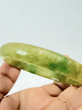 Load image into Gallery viewer, Natural Grade Green and Yellow Jadeite Jade Bangle Bracelet