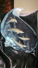 Load image into Gallery viewer, Robert Wyland Light In The Sea Sculpture Dolphin Love 377/950
