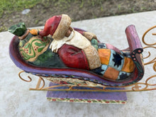 Charger l'image dans la galerie, 2004 Jim Shore Heartwood Creek Delivering Joy Santa Sleigh Figurine Enesco