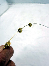 Load image into Gallery viewer, Vintage 1980s Swarovski Gold Plated 5-Stone Crystal Station Wire Necklace
