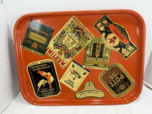 Load image into Gallery viewer, Vintage German Orange Serving Tray - front view