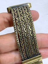 Load image into Gallery viewer, Vintage Chico's Gold Tone Square Face Quartz Bracelet Watch Jewelry Clasp