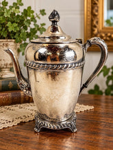 Charger l'image dans la galerie, Vintage Silverplate Coffee Pot Victorian Style Footed Silver on Copper USA