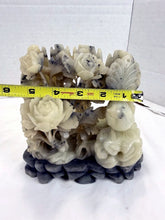 Load image into Gallery viewer, Vintage Chinese Soapstone Carving Floral and Avian Bird Motifs