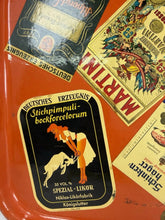 Load image into Gallery viewer, Vintage German Orange Serving Tray - back view