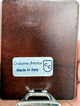 गैलरी व्यूवर में इमेज लोड करें, Vintage Creazione Artistica Saint Francis of Assisi Silver Icon Italy