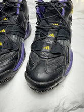 Load image into Gallery viewer, adidas Top Ten 2000 Lakers Basketball Shoes Black Purple Gold Men's Size 10